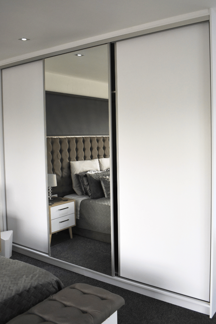 Bespoke built-in cupboards paired with custom bedroom furniture-2 Bedroom Built-in Cabinets - white